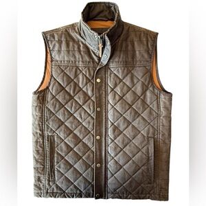 Dakota Grizzly Marco Vest, Men’s Large Brown Quilted